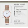 女性の腕時計トップブランドの高級ファッションジャパンクォーツムーブメントステンレススチールローズゴールド防水腕時計Relogio Feminino 210527