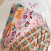 Maglia estiva coreana moda casual fiori manica lunga top femminili sexy T-shirt Vintage Slim Harajuku 210608