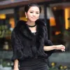 Women's Fur & Faux Supply The Ladies Collars Brief Paragraph Mink Knitting Batwing Coat Ms Jacket