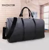 High quality gradient color fashion big flower men women travel bag duffle leather luggage handbags large capacity sport 50cm multicolor