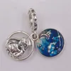 AnnaJewel 925 Sterling Silver Beads Glitter Globe Mom Dangle Charm Charms Fits European Pandora Style Jewelry Bracelets & Necklace 799368C01