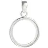 Semi Mount Pendentif Réglage Pour Big Round Stone Solid 925 Sterling Silver Femmes Bijoux Braid Demoiselle D'honneur Cadeaux De Noël