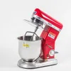 B7/B10 Electric Kitchen Stand Dough Mixer, 7/10 QT, Red/White/Stainless Steel