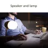 3 in 1 Bureaulamp USB Draadloze oplader Bluetooth-luidspreker Opvouwbare, ooghoudende tafellamp, dimmendesktoplamp voor QI Smart Phones Charge, met behulp van in Office, Slaapkamer, Studie