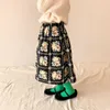 Ayı Lideri Kızlar Çiçek Moda Etekler Bahar Sonbahar Çocuklar Bebek Kore Tarzı Elbiseler Prenses Vintage Giysileri 1-7Y 210708