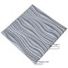 Art3d 50x50cm Grey Wall Panels PVC Wave Board Textured Soundproof for Living Room Bedroom (Pack of 12 Tiles)