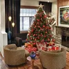 24ピース3cmクリスマスボールクリスマスツリーぶら下げ飾り飾り安物宝石メリークリスマス装飾ホームナビダード新年の贈り物