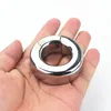 21 Sizes Stainless Steel Cockring Penis Pendant Ring Pressing Block Cock Rings Scrotum Pendants Ball Stretcher Sex Toys for Men BB-205