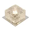 Ceiling Lights Square LED Spotlight Lamp Modern Crystal Glass 5W Living Room Foyer Corridor Porch Downlight