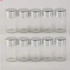 7ml Glass Bottles Screw Cap Silver Aluminium Lid Empty Jars Vials Sealing up Container 100pcsgood qty