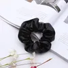 Acessórios de cabelo PU Scrunchies Black Gold Scrunchie Mulheres Elastic Hairbands Menina Headwear Borracha Titular M3436