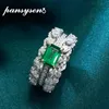 emerald cluster rings