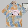 Tokyo Revengers Anime Print Mode Korte Mouw Ronde hals Tie Dye T-shirt Y0809