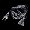 5/10pcs 3M LED String Light Power Extension Cords EU Plug Cable Extender Wire For Holiday Light Wedding Party Home Decoration