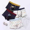 4P Casual Ragazzi Bambini Biancheria intima Simpatico dinosauro Boxer per bambino Bambino Bambini Mutandine per auto Cartoon Boy 4 pezzi Pantaloni 3-15 anni 210622