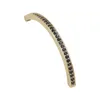 18K Gold Plated Copper Curving Bar Stripe Charm Jewelry Findings for DIY Bracelet Making