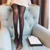 Designer Simple Black Lace Mesh Stockings Hollow Out Pantyhose Sexy Tights Hosiery Style Letter Leggings Socks For Women2016327