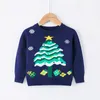 2-7Y Christmas Winter Baby Girls Boys Woolly Jumpers Sweaters Kids Knitting Pullovers Tops Long Sleeve Knitwear Children Clothes Y1024