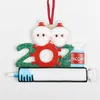 Resin Survived Family Ornament Xmas Decoration Commemorate Quarantined at Home Personalized Tree Christmas Ornament 4948 Q2