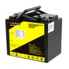 Liitokala 12v 50ah 60ah Lithium 12.8V LifePo4 حزمة بطارية لنظام تخزين الطاقة الشمسية leatch leatch 14.8v20a