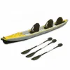 518x91x32 cm aufblasbare Surfbretttropfen 3 Sitzplätze Fischerei Kajak -Bootskanu -Tropfenstich Material PVC Dinghyfloßpaddelpumpe Sitz