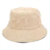 Blank Secchi in pelle scamosciata Cappello Solido Primavera Solida Cappello Cappello Outdoor Sport Escursionismo Pesca Cap Cap Sole Pescatore Sole Cappello Signora Sunhat Bob Q0805