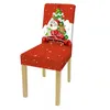 Groothandel kerststoel covers mode afdrukken huishoudelijke stoelen decoraties