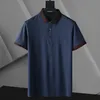 Polo Gömlek 100% Pamuk Erkek Gömlek Şerit Slim Fit Rahat Iş Moda Giydir Nakış Mektup Hip Hop Tarzı Erkek Giyim Boyutu: M-3XL