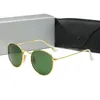 نظارات شمسية للرجال بتصميم عصري Uv400 بإطار معدني ذهبي نظارات Occhiali Da Sole Firmati Des Lunettes De Soleil فاخرة عالية الجودة 8 ألوان مع صندوق