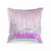 Plush Pillowcase Long Fur Sequins Gold Silver Cushion Cover Square Waist Throw Pillow Gifts Faux 45cm Cushion/Decorative