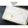 Fever&Free Sun Pendant Necklace For Women Bohemian Stainless Steel Gold Geometric Necklaces Jewelry Wholesale