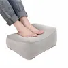 Cushion/Decorative Pillow Inflatable Footrest Pad Porable Seat Desk Support Knee Flocked Hip Joint Ankle Pain Relief Car Airplane Foot Rest