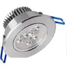 Downlight LED empotrado 3W 6W 9W lámpara de techo regulable AC85-265V blanco/blanco cálido LED abajo lámpara de aluminio disipador de calor lámpara de conveniencia led
