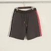 2021 tb marca de moda shorts casuais homens algodão vermelho branco preto listrado retalhos esporte masculino cinza azul calças curtas