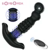 Nxy Sex Vibrators Wireless Dildo Vibrator Anal Toy Toy Massager 360 градусов Поворотные заглушки Дилаторные Plug Toys для мужчин Мастурбатор 1201