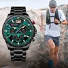 Uhren Herren Sport Quarz Chronograph Armbanduhren Luxus Edelstahl Uhr mit leuchtender Uhr Relogio Masculino