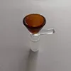 14mm Male Glass Bowl Piece Pure Colors Hookah Nail Smoking Slide Bowls Funnel Joint For Hookah Water Bong Oil Dab Rigs