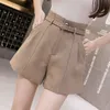 Fashion High Waist Girls A-line Elegant Wide Leg Shorts Summer Arrival Korean Style Caual Ladies 8644 50 210719