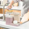Liquid Soap Dispenser Dishwashing Press Automatic Box Kitchen With Towel Bar Sink Shelf Multi-funct Storage