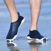 Plus storlek män kvinnor träning aqua skor unisex andningsbar snabb torr utomhus slip på kusten simning strand skor wading skor y0714