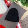 Hög kvalitet ull vinter damer stickad beanie tjock varm mjuk keps mode solid färg cashmere hatt kvinnor skullies mössor virka