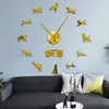 Relojes de pared pastor belga reloj grande sin marco Mechelse decoración del hogar Malinois reloj Chien De Berger Belge DIY Big5984056