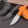 15006 Überlebensmesser CPM-S30V Black Stone Wash Drop Point-Klinge Full Tang Santoprene-Griff Feststehende Messer mit Kydex