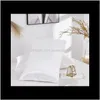 Solid Color Soft Pillowcase 2 Colos Satin Queen Polyester Cool Standard Silk Multiple Colors Home Decoration Pillow Case Ieprx 2Tljn