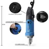 Velocidade variável Dremel 480W mini broca elétrica gravação máquina de polimento rotativo ferramenta rotativa cinzelando fresamento fresalhão raspa arquivo etc 210719