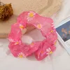 الصمام مضيئة زهرة الشعر حبل scrunchies الاكسسوارات هيرباند ذيل حصان حامل أغطية الرأس مرونة الصلبة لون الشعر