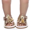 Baby Tassel Design Sandales antidérapantes Child Summer Girls Sneakers Fashion Chaussures bébé 0-18m