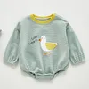 born Boys Cartoon Pattern Jumpsuits Clothes 0-3Yrs Spring Autumn Baby Rompers Long Sleeve Children 210429