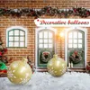 Décorations de Noël Boule Décoration Imperméable Noël Grand Cadeau Avec Boules Festives Boucle Suspendue