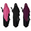 イスラム教徒の女性の長いKhimar Hijabの祈りの衣服Djellaba Jilbab Abaya Ramadan Gown AbayasイスラムNiqab Burka Jubah